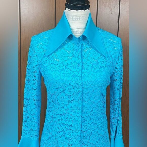 Proenza Schouler floral lace shirtdress size 4 - Picture 6 of 15